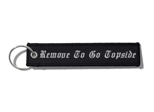 Double Sided Jet Tag Keychain